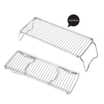 Tishita Складной гриль для костра, гриль из нержавеющей стали с решеткой