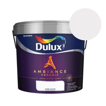 DULUX Farba Ambiance Ceramic Pure White 9L