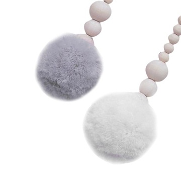 Скандинавский подвесной декор, занавеска для кровати, деревянные бусины, шар