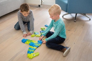 Duże puzzle drewniane żyrafa Buiten Speel