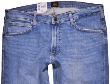 LEE spodnie SKINNY regular BLUE jeans LUKE _ W36 L32