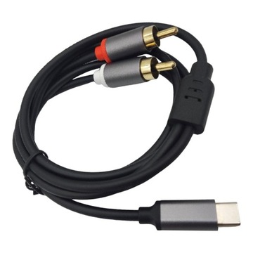 Кабель RCA типа c–2 Стереокабель USB C Aux 2 м