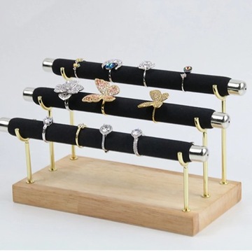 Черная, зеленая, бежевая трехслойная деревянная съемная подставка для инструментов