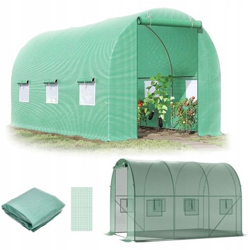 БОЛЬШАЯ ТЕПЛИЧНАЯ ТУННЕЛЬ из ФОЛЬГИ 200x200x300см УФ ФОЛЬГА 6м2 ТЕНТ