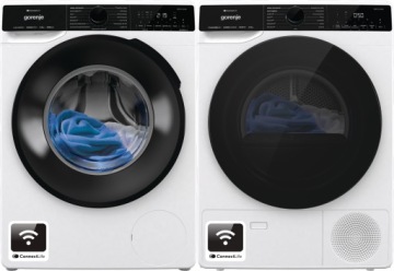 Zestaw GORENJE W1PNA84ATSWIFI3/PL + DPNA83WIFI/PL pralka + suszarka biała