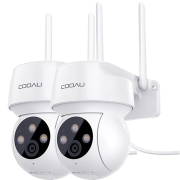 KAMERA OBROTOWA ZEWNĘTRZNA WIFI 2K 3MPx FULL HD Nagrywanie 24/7 IP KAMERA×2