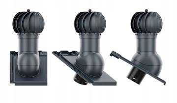 Kominek wentylacyjny OBROTOWY kulisty fi150 CREATON SIMPLA KOLORY