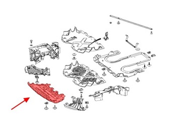 MERCEDES S W222 14-17 КРЫШКА БАМПЕРА ПРЕДВАРИТЕЛЬНОГО ПОДЪЕМА