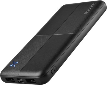 POWERBANK 4 ZŁĄCZA BSYYO WE38 10000 MAH CZARNY