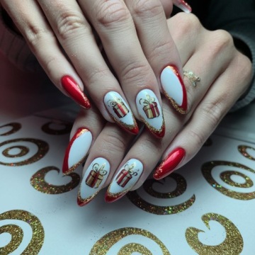 Рождество ногтей штамповки пластины BOMBIES GIFTS Санта Клаус