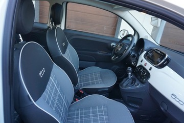 Fiat 500 II Seria 4 1.2 69KM 2017 FIAT 500 LOUNGE 1,2 DACH PANORAMICZNY AUTOMATYCZNA KLIMATYZACJA 2 PARY KÓŁ, zdjęcie 8