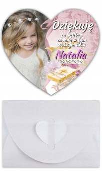 Благодарим гостей Первого Причастия. Благодарим сувенир МАГНИТ + КОНВЕРТ.