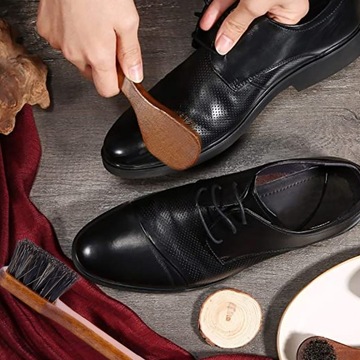 2X SZCZOTKA DO BUTÓW NAKŁADANIA PASTY KREMU MAZAK