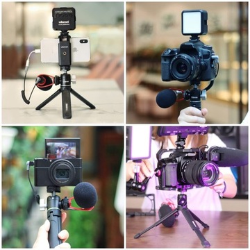 Mini Statyw stołowy z Uniwersalną głowicą kulową do VLOG TikTok YouTube