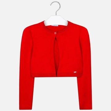 Sweter MAYORAL girls kardigan bolerko czerwone 152