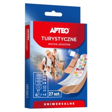 Plastry turystyczne APTEO, 27 sztuk przylepce