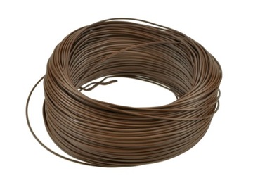 Przewód kabel instalacyjny linka LGY przekrój 16mm2 brązowy na metry 1m