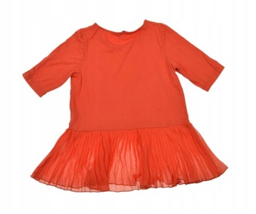 FLASH WOMAN BLUZKA ORANGE Z PLISOWANIEM OK.S/M