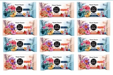 PAPILION FLOWER PASSION CHUSTECZKI NAWILŻANE ZAPACH KWIATOWY 15 szt