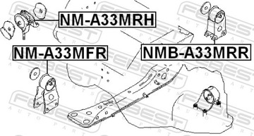 FEBEST NMB-A33MRR LOŽISKO MOTORU