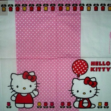 serwetka, serwetki 33x33 - 20szt- 5813 Hello Kitty