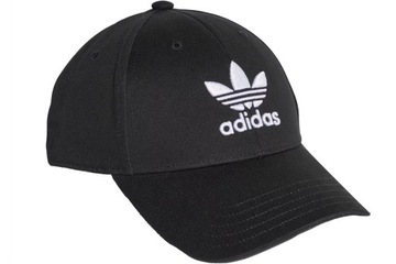 Czapka Z Daszkiem Bejsbolówka Męska Adidas Trefoil Czarna 100% Bawełna OSFL