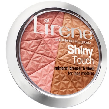LIRENE PUDER SHINY TOUCH MINERALNY BRONZER I RÓŻ