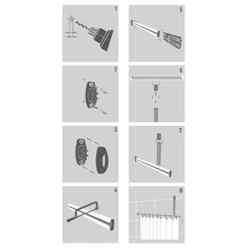 Sealskin 800128 Модульная душевая штанга Easy Roll