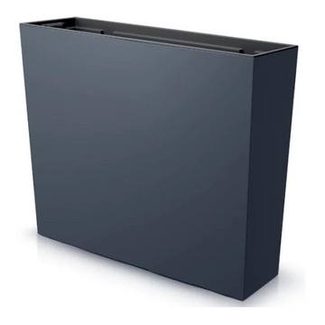 Doniczka antracyt tworzywo sztuczne 770 x 235 x 686 mm URBI CASE TOWER DUC8