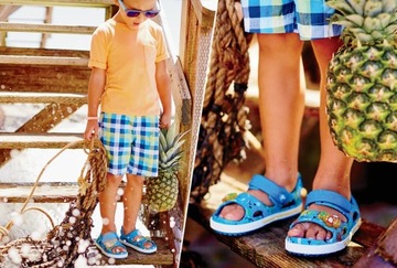 Детские сандалии Crocs на липучке Crocband 27-28