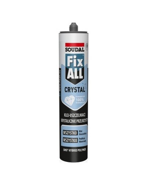 SOUDAL Klej uszczelniacz hybrydowy FIX ALL CRYSTAL BEZBARWNY 290ML