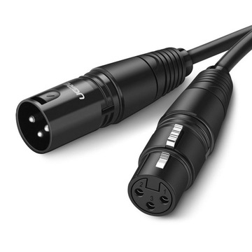 UGREEN АУДИО УДЛИНИТЕЛЬНЫЙ КАБЕЛЬ ДЛЯ МИКРОФОНА XLR (ЖЕНСКИЙ) НА XLR (МУЖСКОЙ) 5М