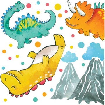Naklejki dla dzieci na ścianę Dinozaur S 100x70