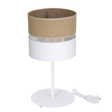 LAMPKA NOCNA STOŁOWA BOHO JUTA JUTOWA BIURKOWA