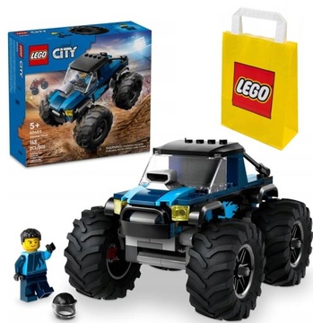 KLOCKI LEGO CITY 60402 NIEBIESKI MONSTER TRUCK AUTO DZIEŃ DZIECKA + TORBA