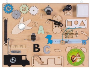 Tablica manipulacyjna sensoryczna 17w1 + Gratis