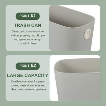 Пластиковый контейнер для мусора с узким пространством