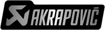 NAKLEJKA WYDECHU TŁUMIKA AKRAPOVIC ŻAROODPORNA BK SIL LOGO 150 x 42 mm