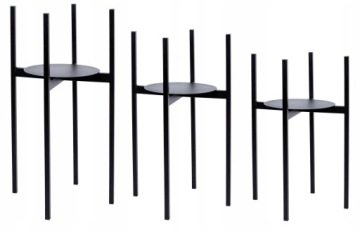 Металлическая цветочная стойка BLACK LOFT 70 см