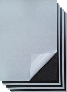 Фольга стальная ферромагнитная с клеем А4 1 шт.