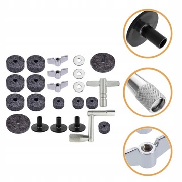 Практичные фетровые накладки на барабан.