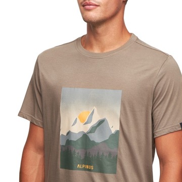 Koszulka męska turystyczna Alpinus góry t-shirt XL