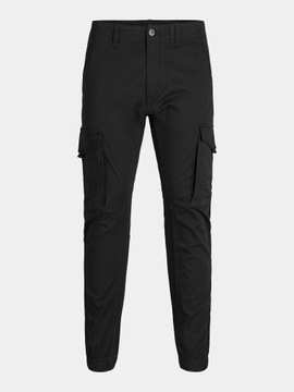 Jack&Jones Junior Spodnie materiałowe Paul 12151646 Czarny Slim Fit