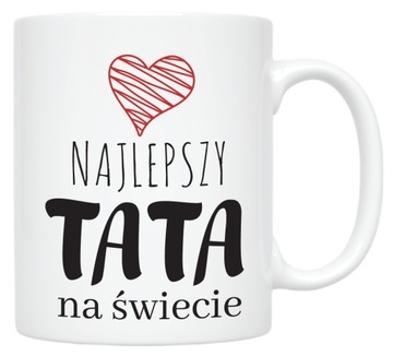 KUBEK prezentowy do kawy dla TATY NAJLEPSZY TATA NA ŚWIECIE