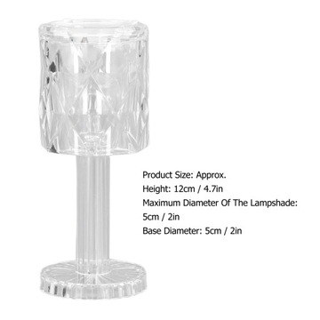 ПРОЗРАЧНЫЙ ХРУСТАЛЬ НАСТОЛЬНАЯ ЛАМПА