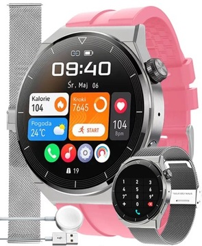 SMARTWATCH ENTER ROZMOWY SMS KROKI KALORIE MENU PL