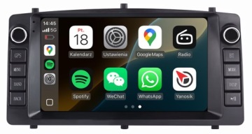 Toyota Corolla E12 Navigační Rádio Android Auto Carplay Mapy