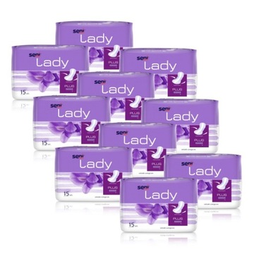10x SENI LADY PLUS Wkładki urologiczne 15szt.