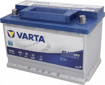 VARTA BLUE 70Ah 760A N70 START-STOP EFB