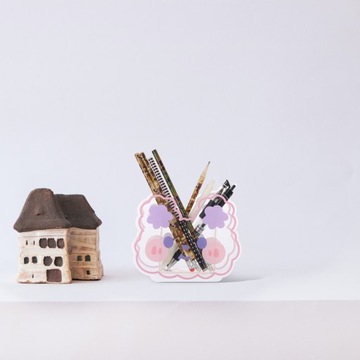 Акриловая прозрачная ручка кисточки для макияжа.